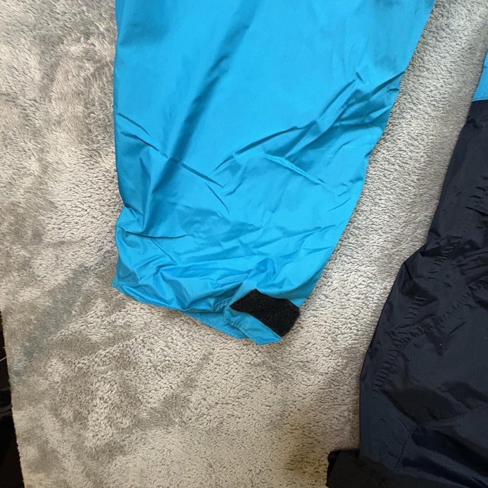 VTG REI Men's L Black/Blue Colorblock Windbreaker Hooded 90s Made in USA Goretex - Picture 8 of 14